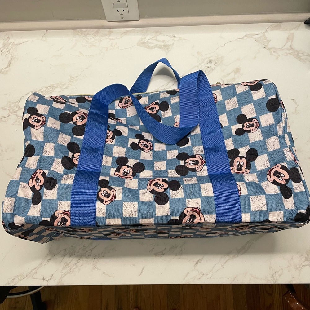 Disney Mickey Mouse Blue Checkered Bag
